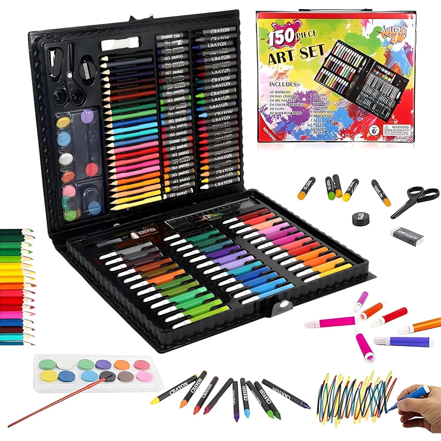 150-PIECE DELUXE ART SET