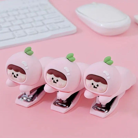 KAWAII RADISH CHARACTER MINI STAPLER