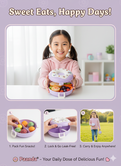 🍩 Kawaii Donut Lunch Box - The Sweetest Way to Lunch! 💜