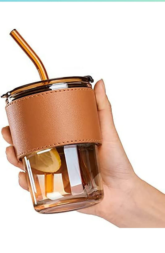 LEATHER GLASS MUG