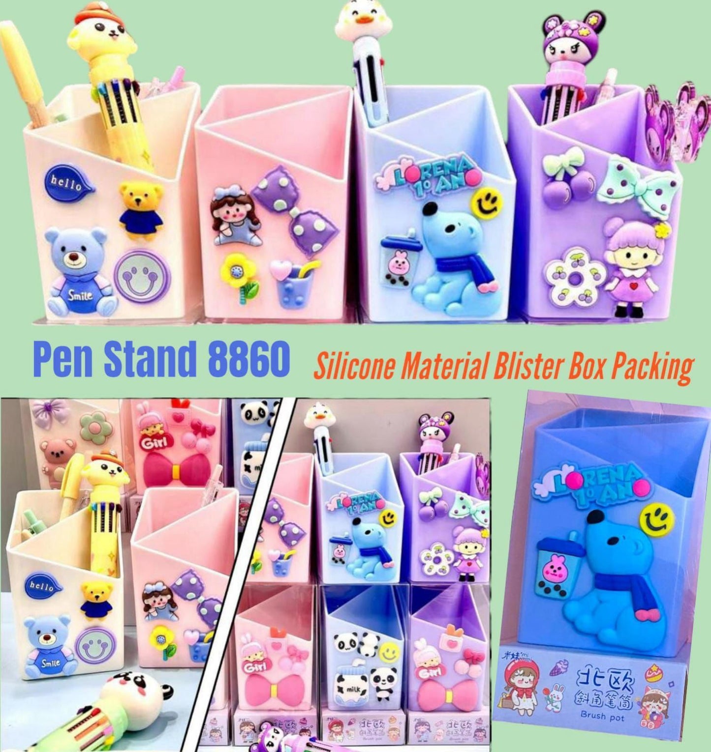 SILICON PEN & BRUSH HOLDERS
