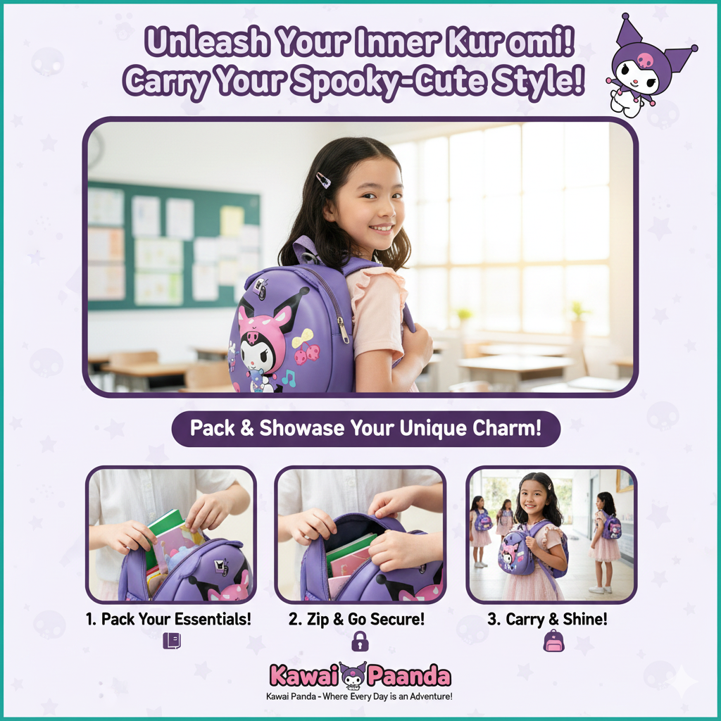 KUROMI CHARACTER MINI BACKPACK