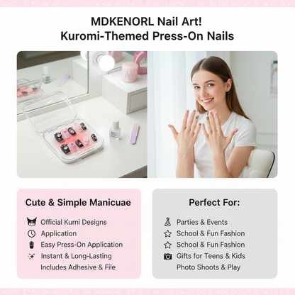 💅 Kawaii Character Press-On Nails - High-End Customization 💖