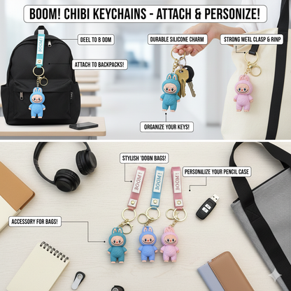 💥 BOOM! Bunny Suit Bag Charm &amp; Keychain 🐰