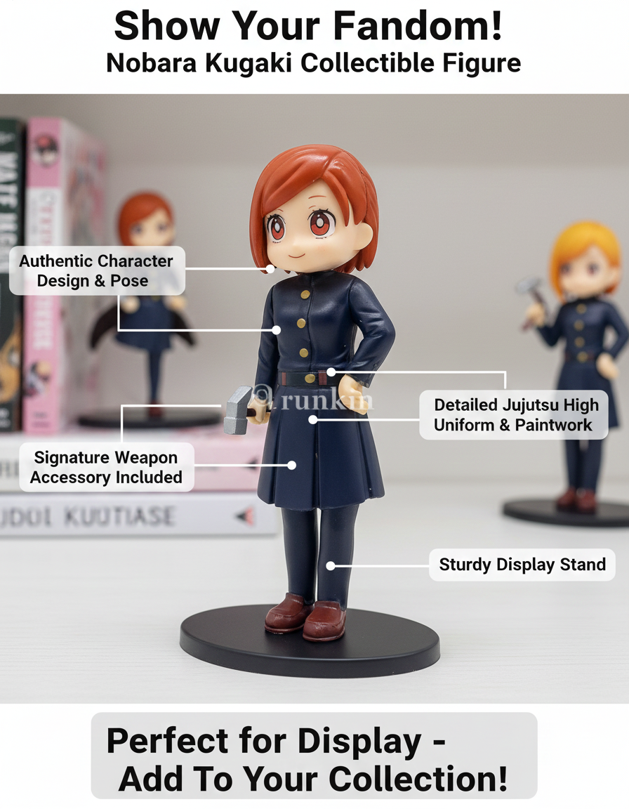 Nobara Kugisaki Chibi Figure - The Iron-Willed Sorcerer 🌹