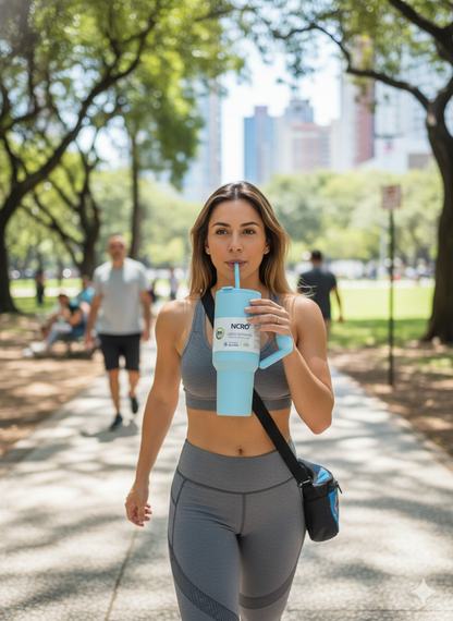 💧 NCRO Insulated Revolving Handled Tumbler - 12-Hour Cold Power! 💙