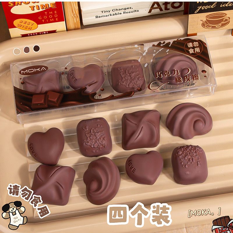TRUFFLE NOVELTY ERASER SET