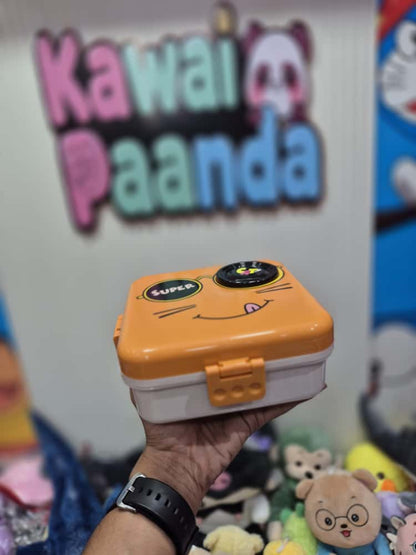 🍊 Super Cheerful Cat/Tiger Lunch Box - Lunchtime Grins! 😄