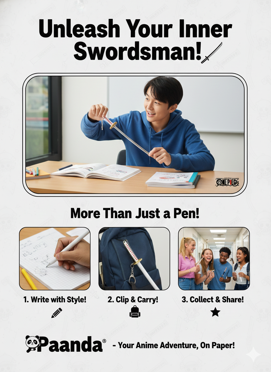 🗡️ Demon Slayer Nichirin Sword Gel Pen - Wield the Blade! 💥